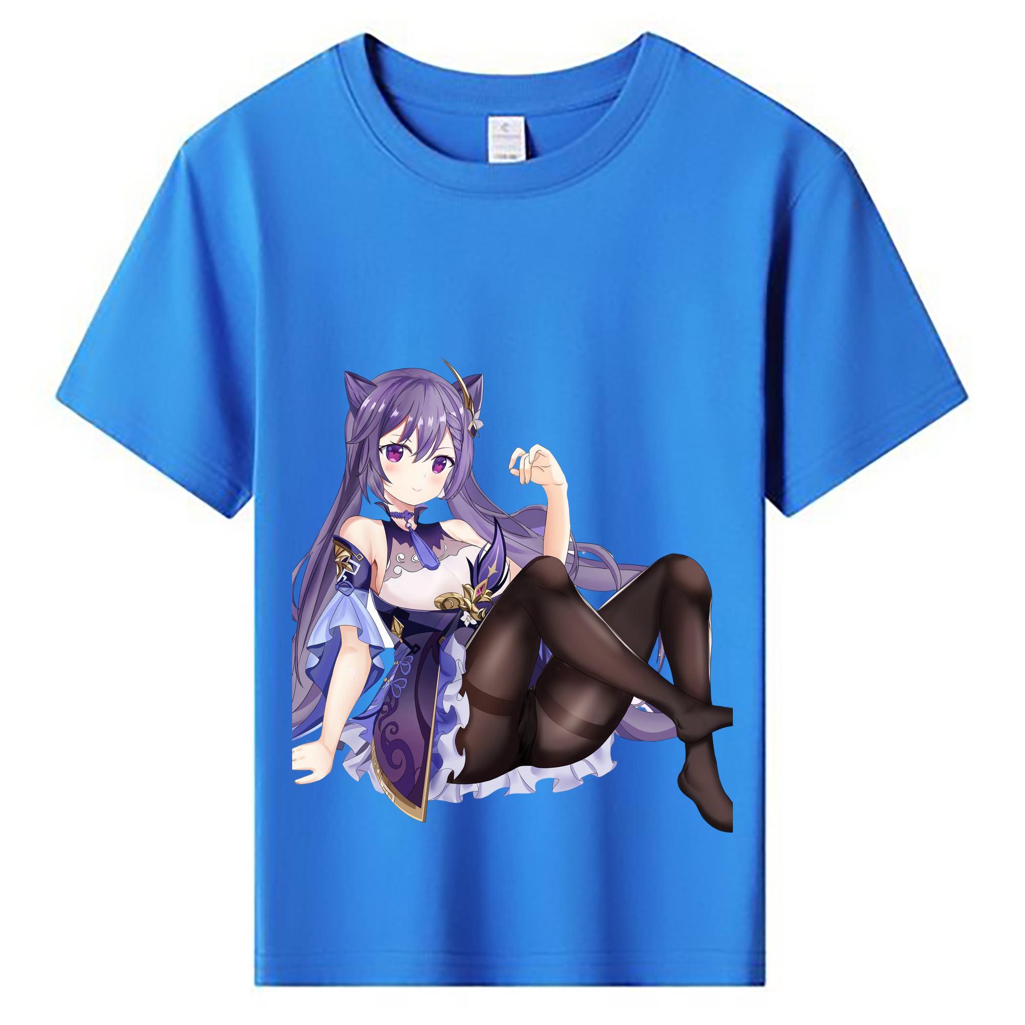 げんし神 刻晴 こくせい genshin Kokusei 綿100％キッズTシャツ（フロントプリント）